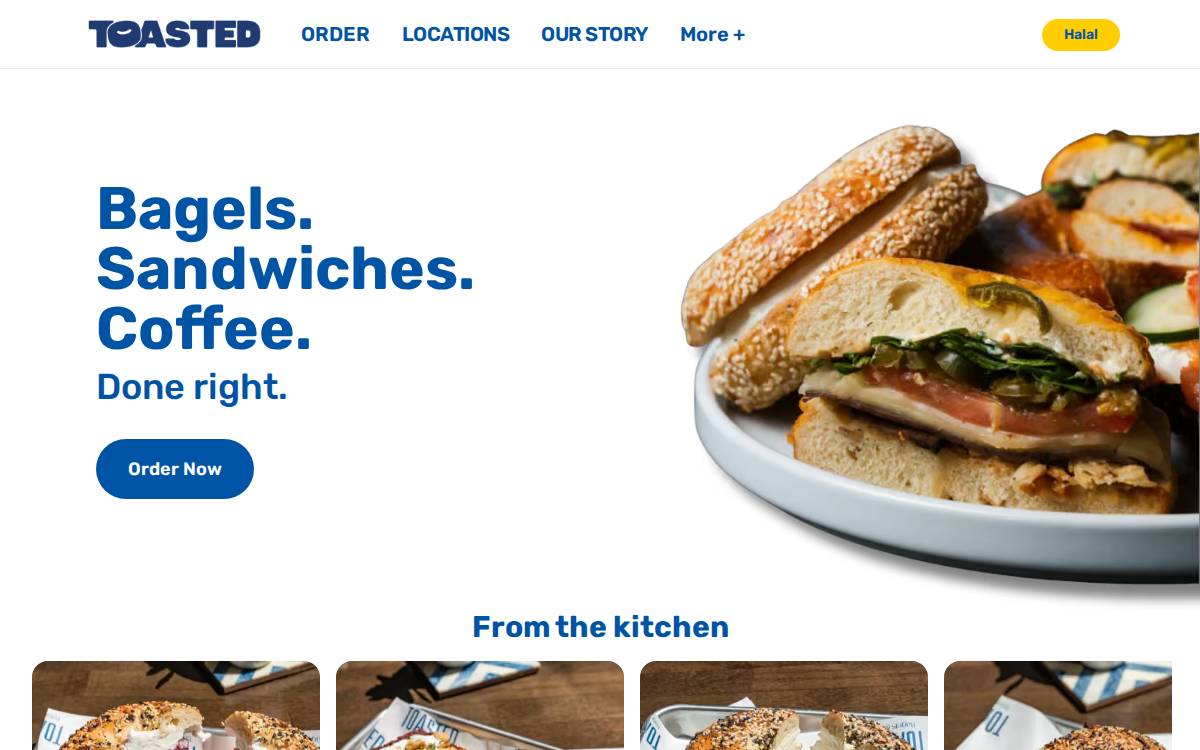 Toasted website preview
