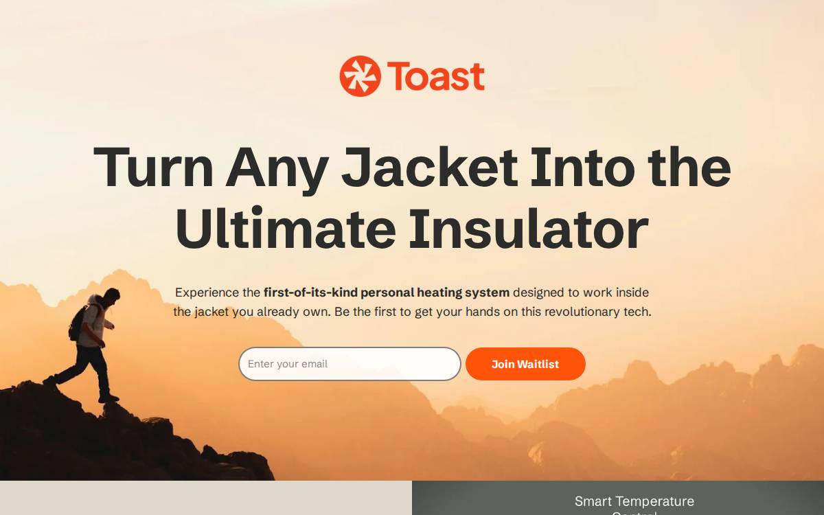 Toast Wear website preview