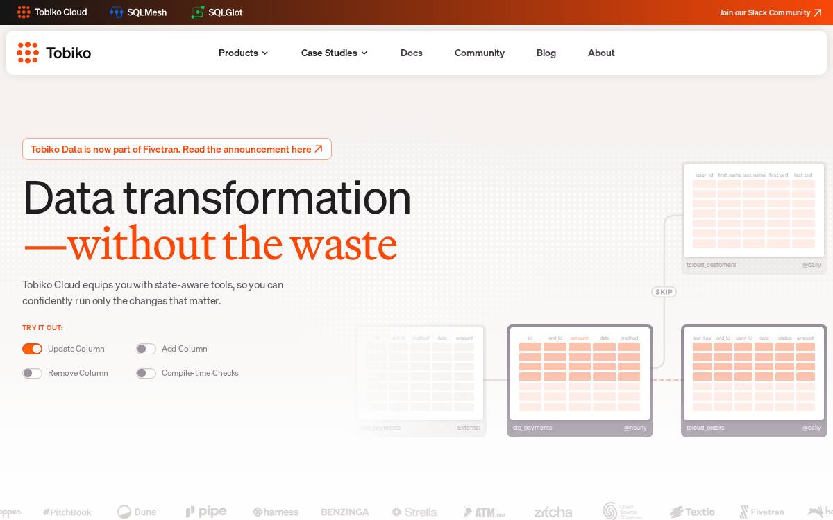 Tobiko Data website preview
