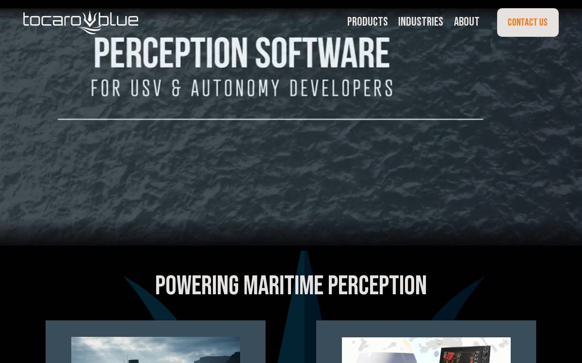 Tocaro Blue website preview