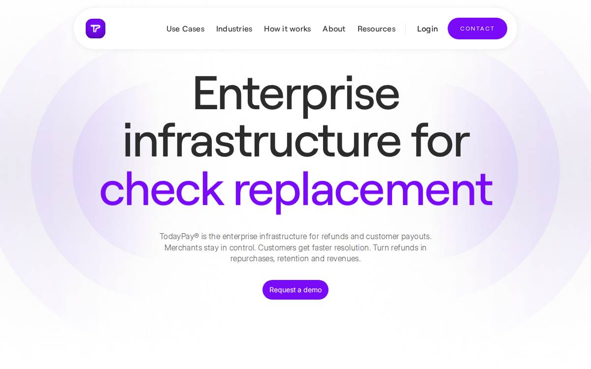 Today Pay website preview