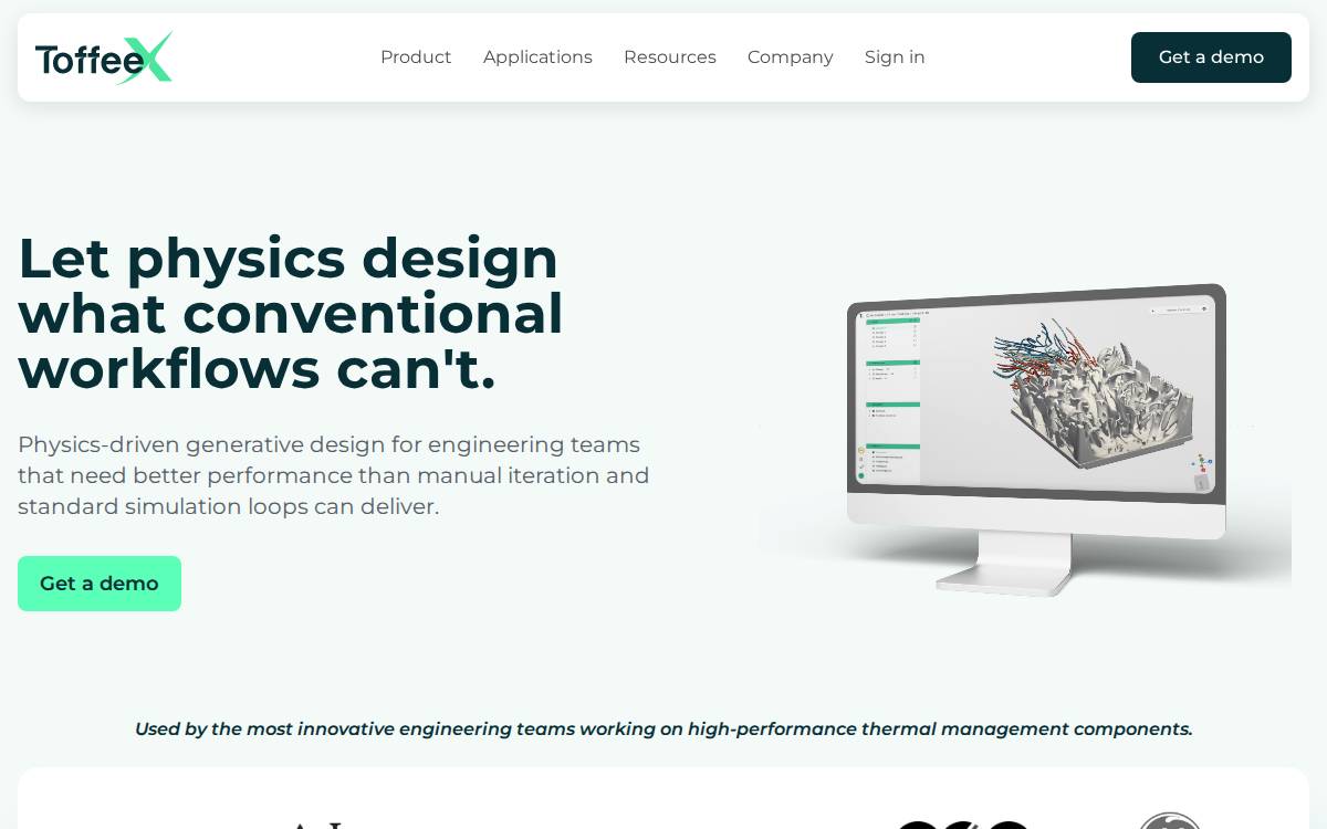 Toffeex website preview