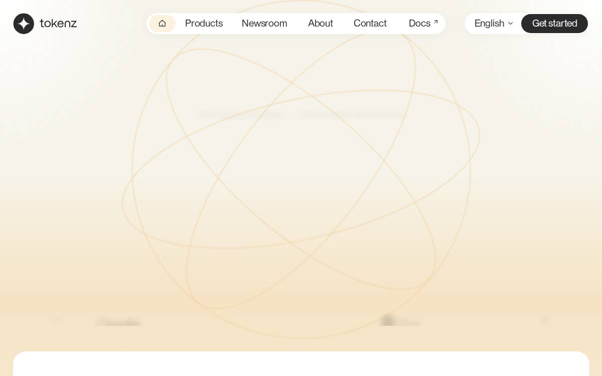 Tokenz website preview