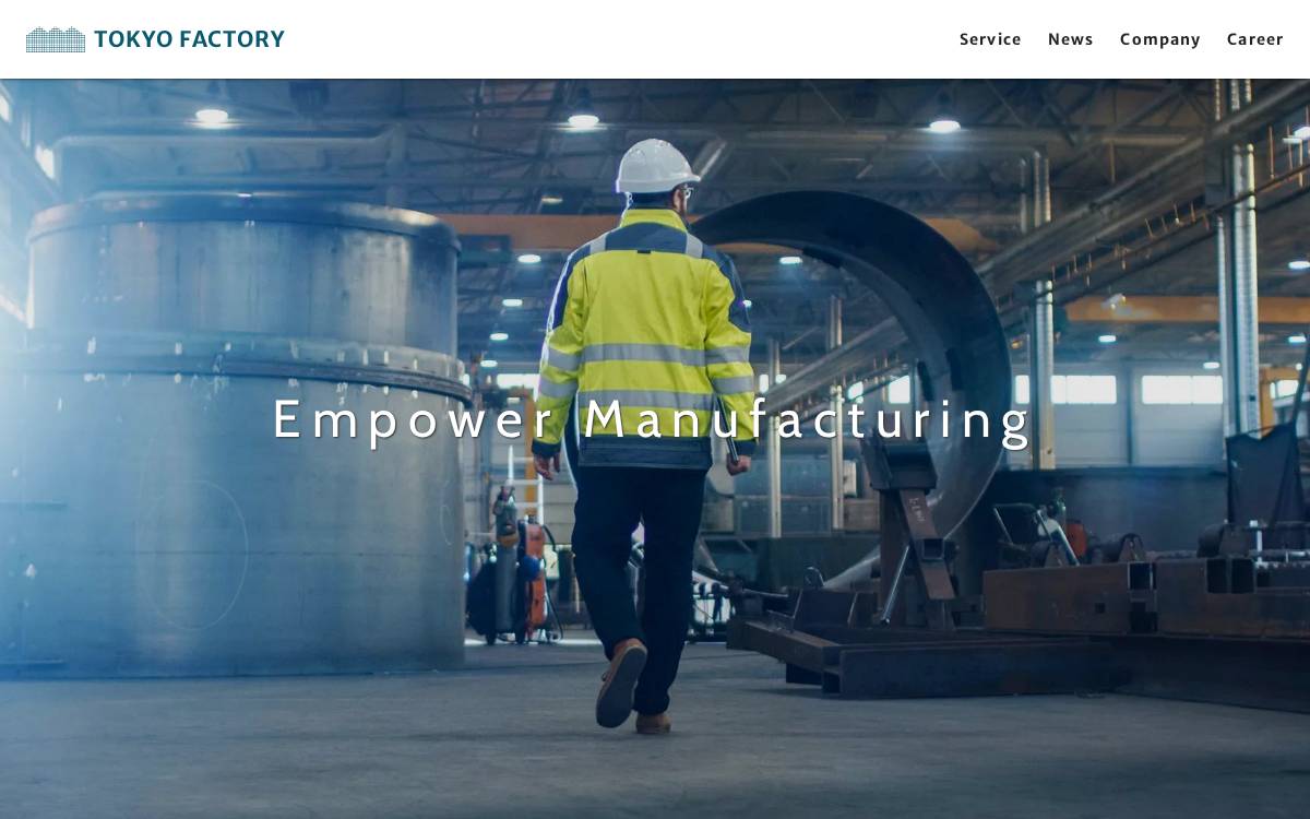 TOKYO FACTORY website preview