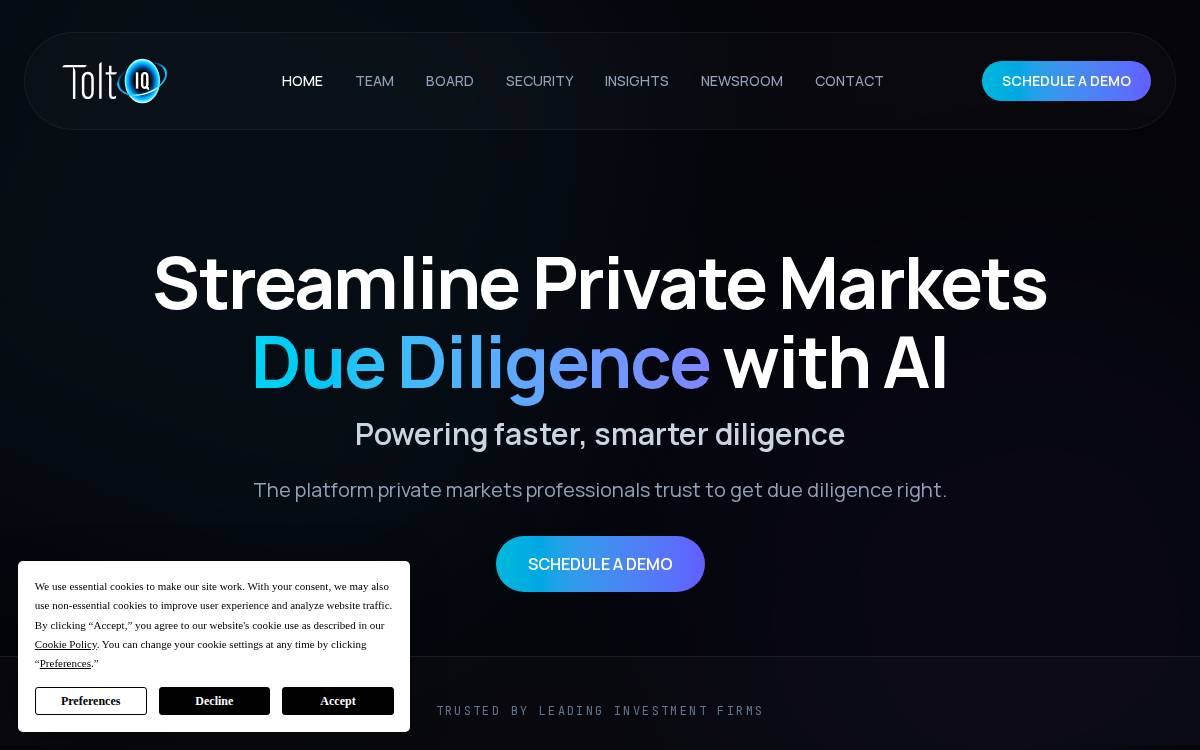 ToltIQ website preview