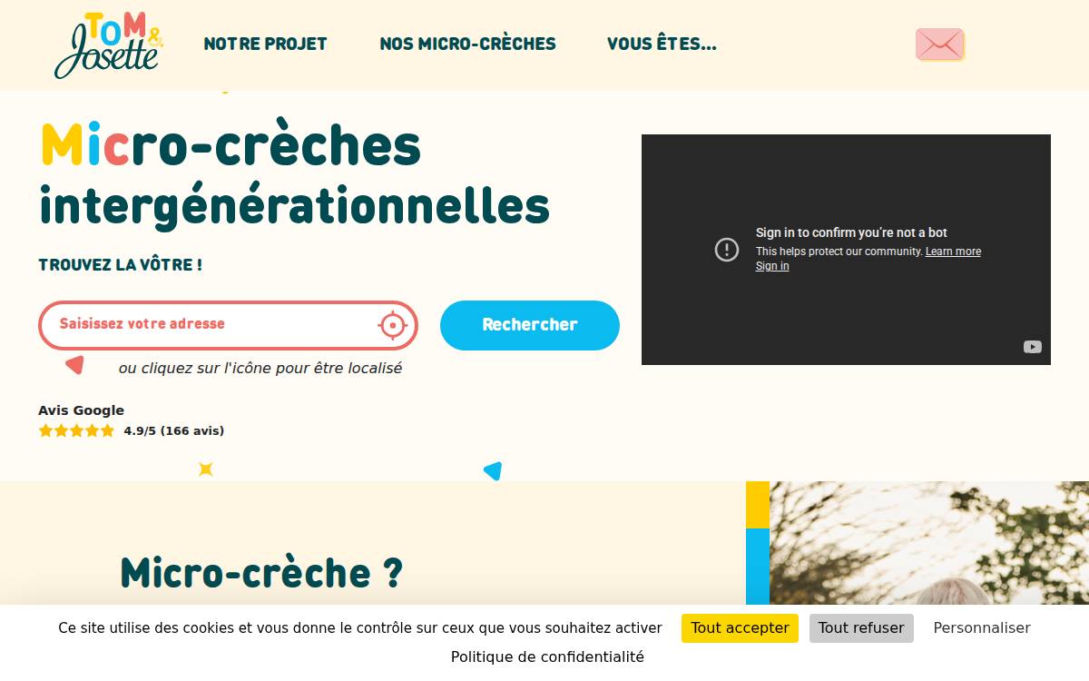 Tom&Josette website preview