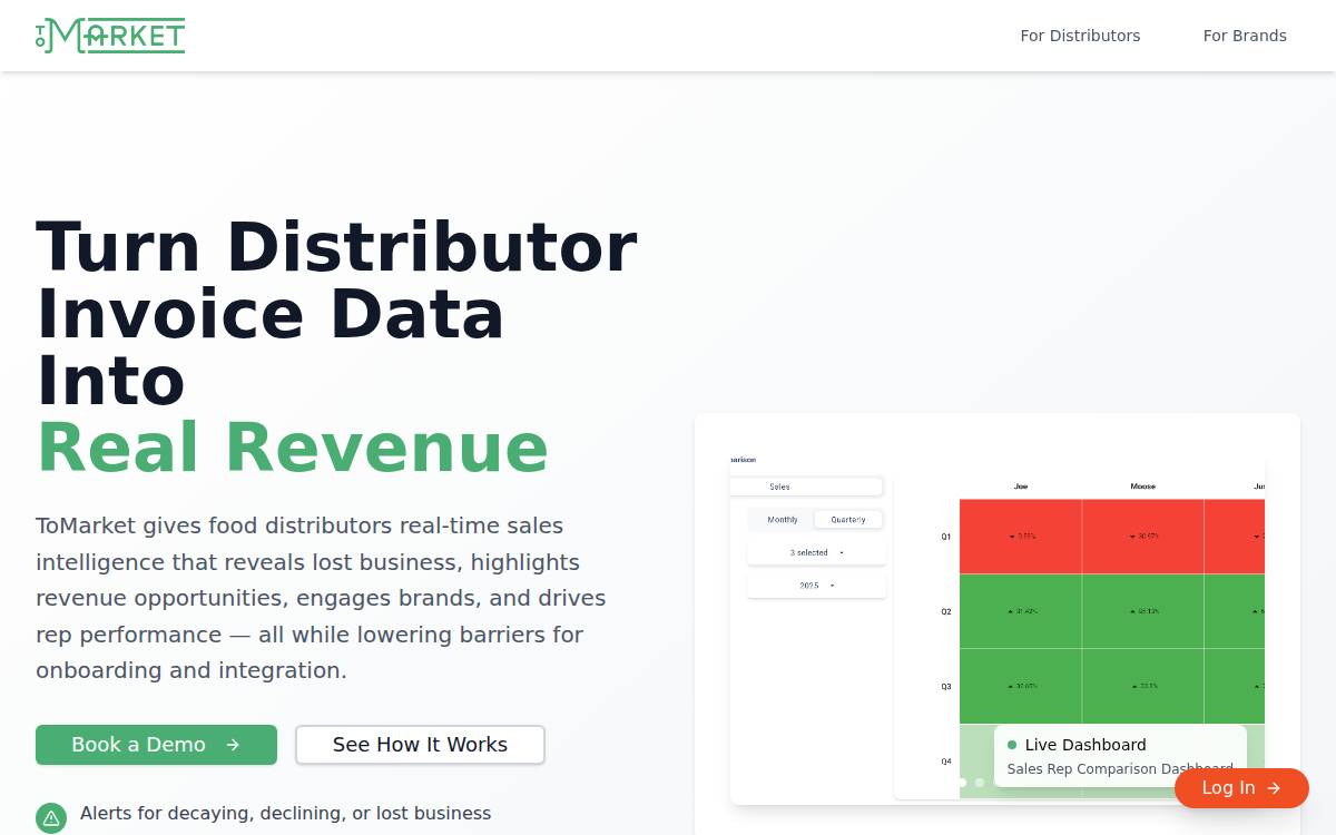 ToMarket website preview