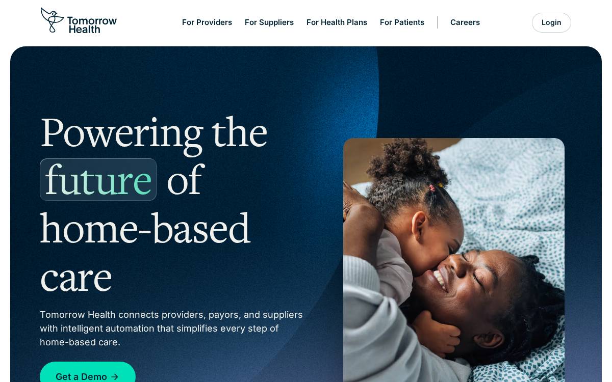 Tomorrow Health website preview
