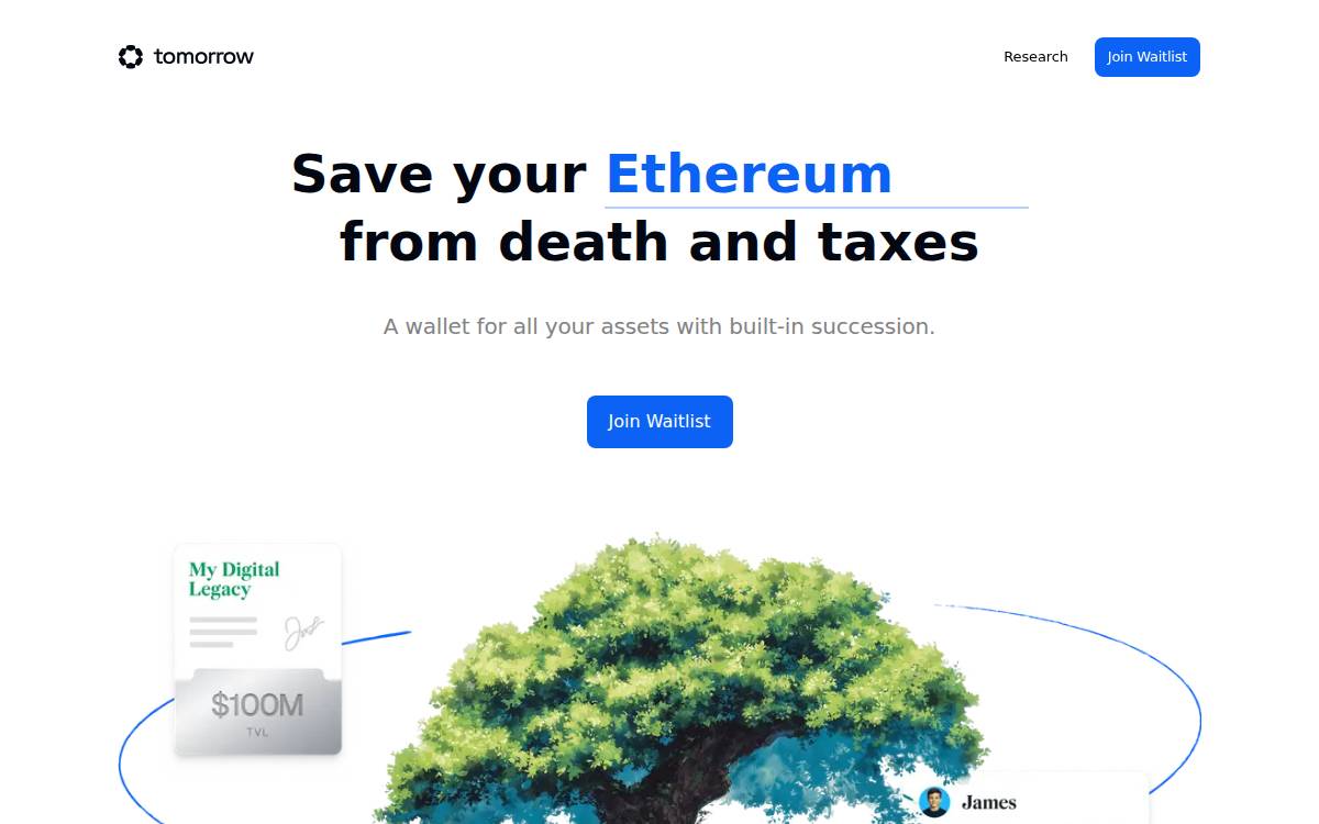 Tomorrow website preview