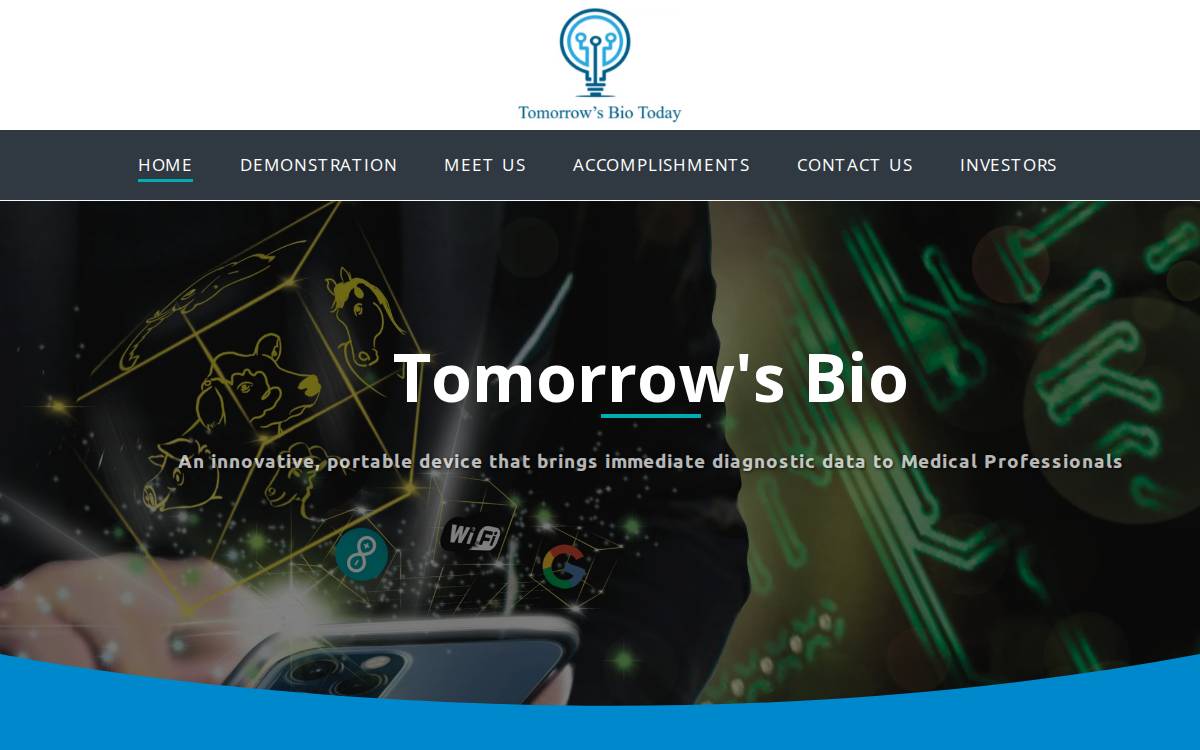 Tomorrowsbiotoday website preview