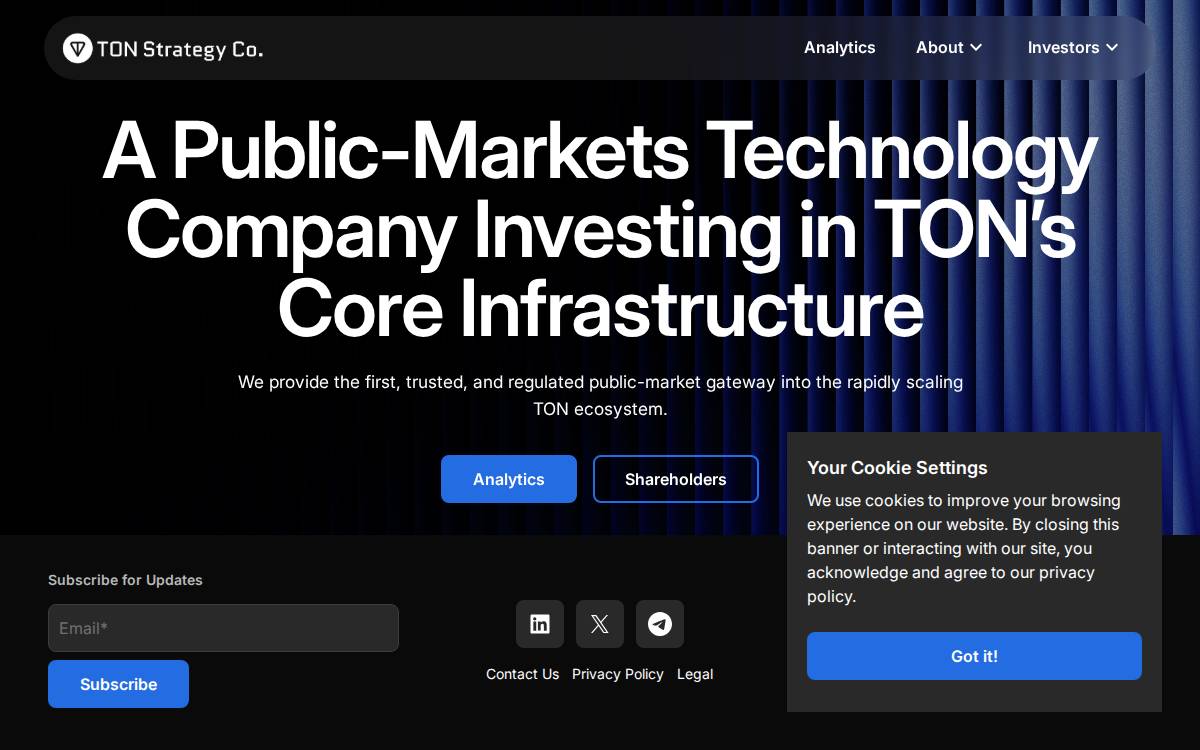 TON Strategy Co website preview