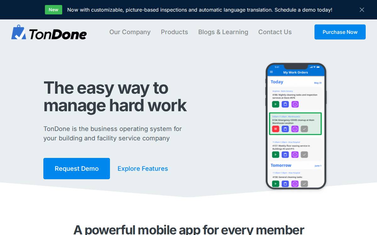 TonDon website preview