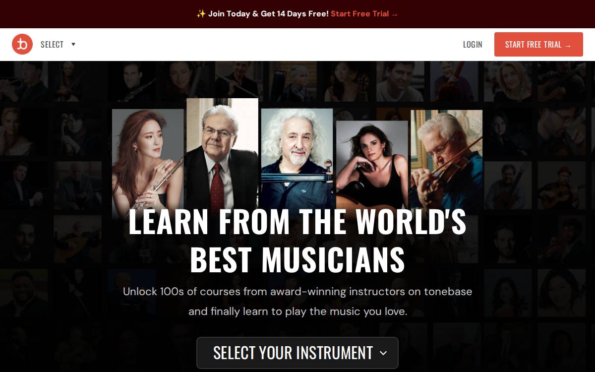 tonebase website preview