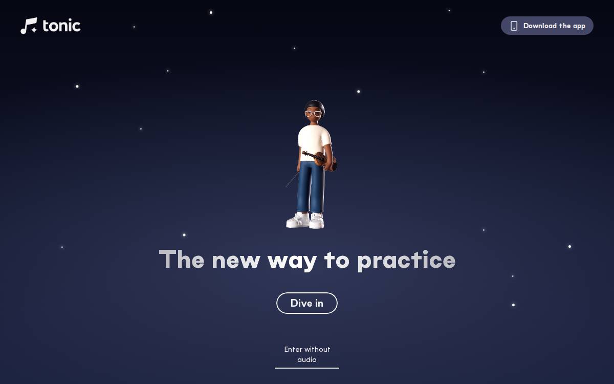 Tonic website preview