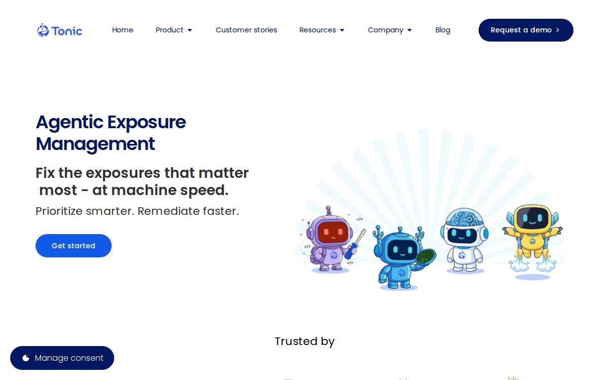 Tonic Security website preview