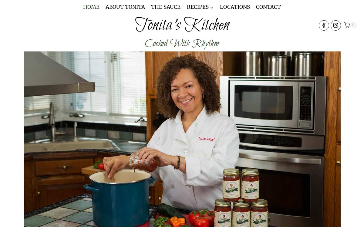 Tonitaskitchen website preview