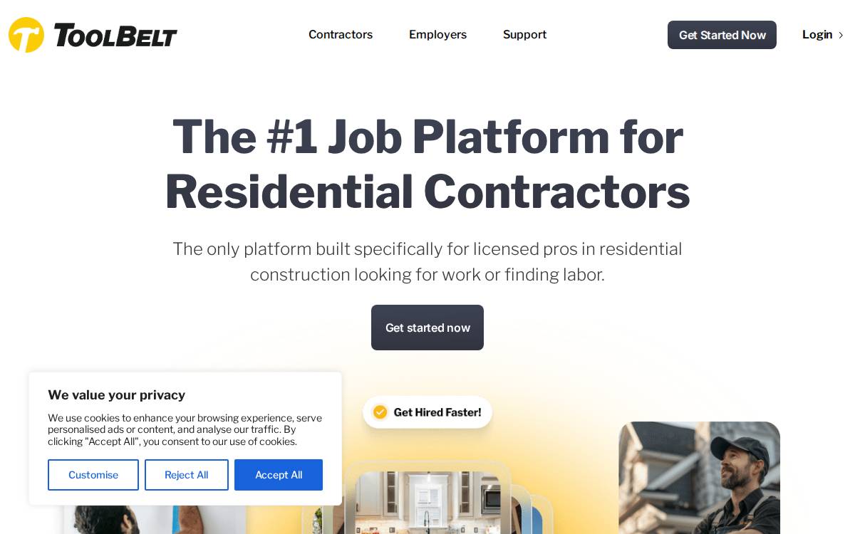 Toolbelt website preview