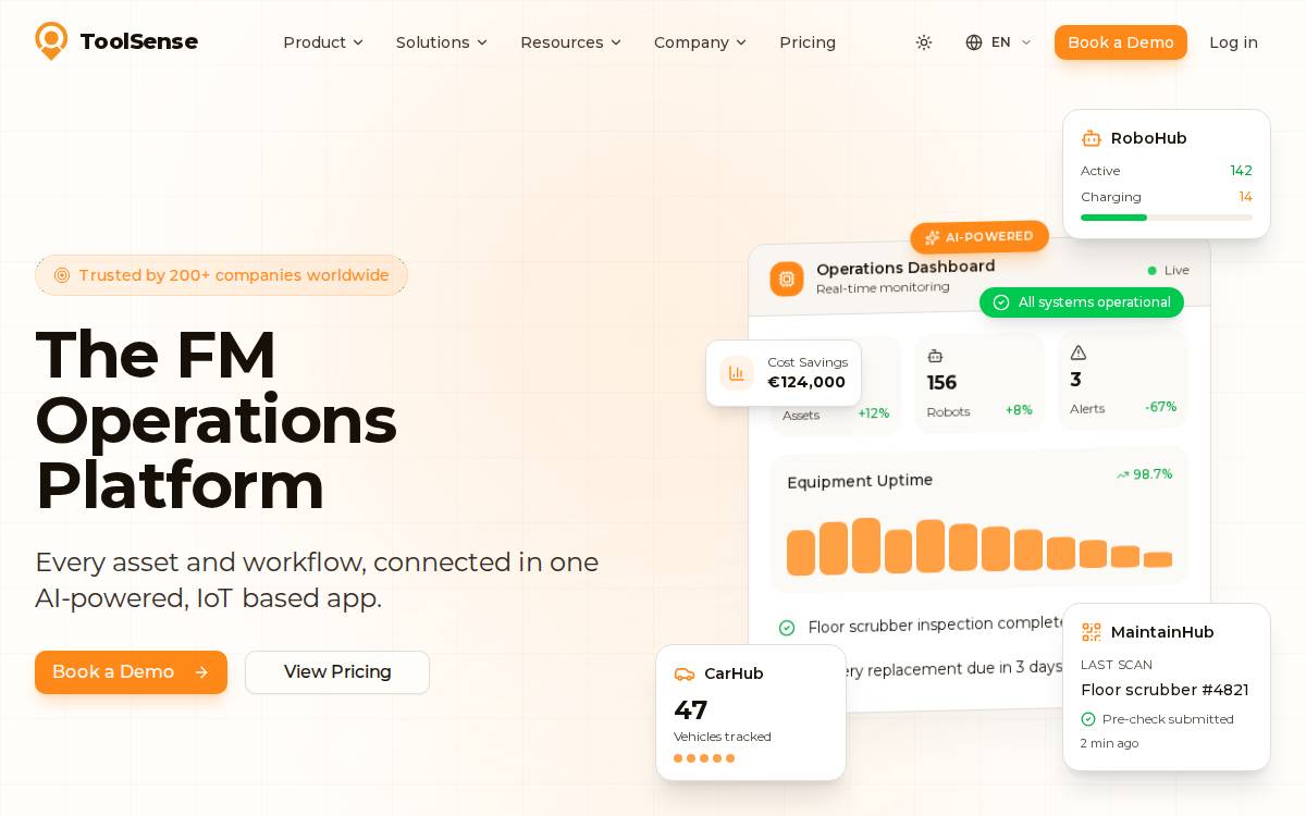 Toolsense website preview