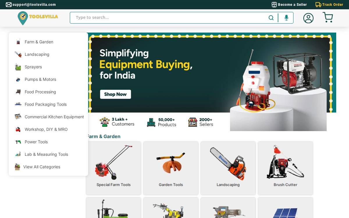 Toolsvilla website preview