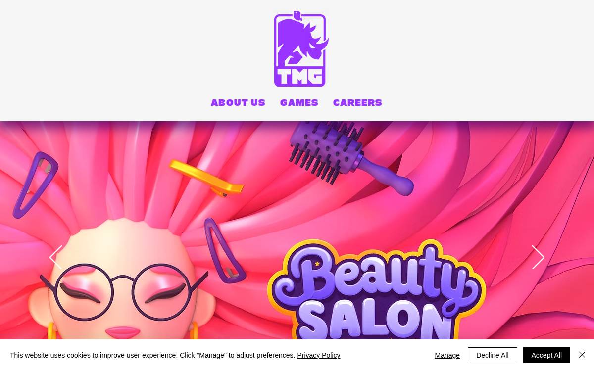 Toon Metal Games website preview