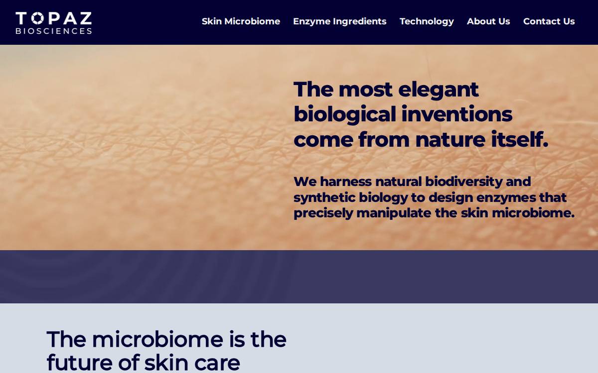 Topaz Biosciences website preview