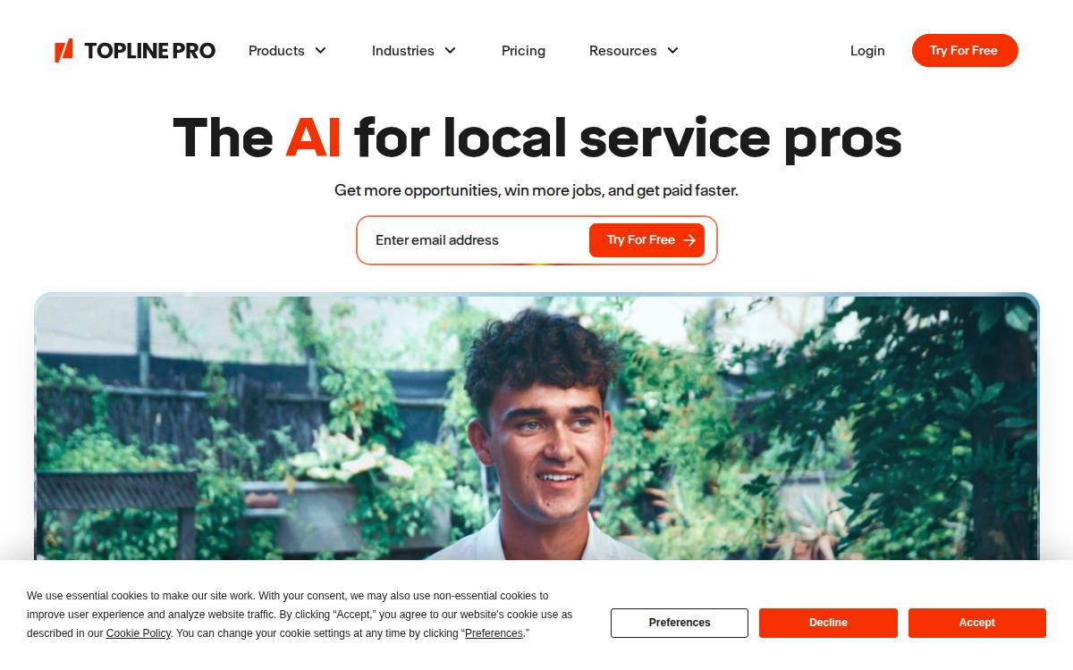 Topline Pro website preview