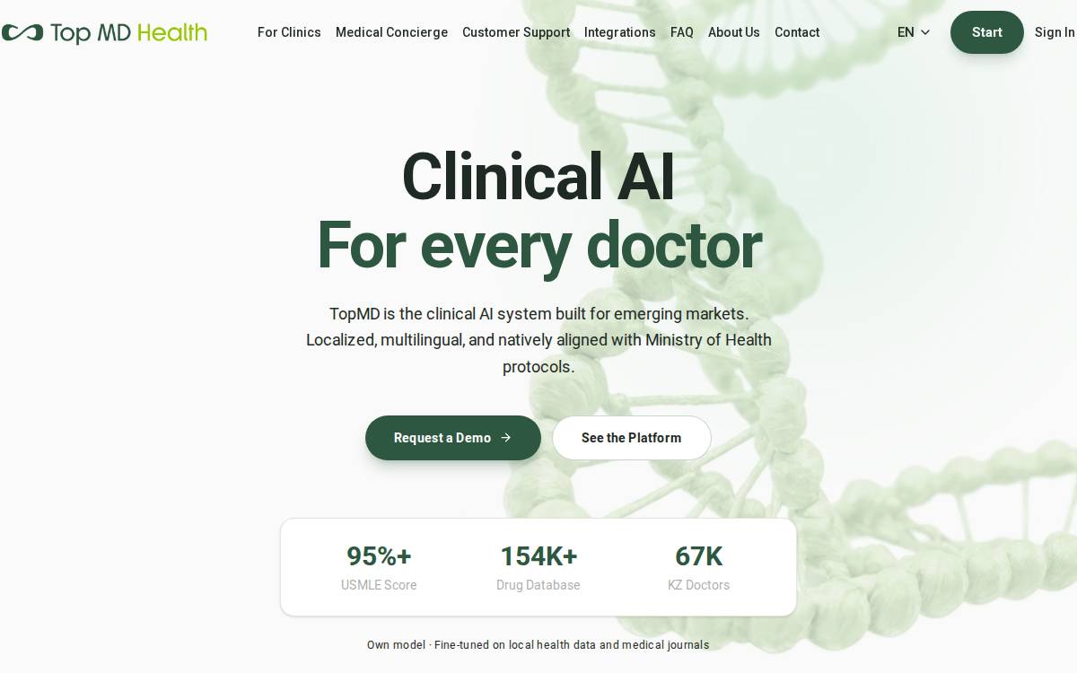 Topmdhealth website preview