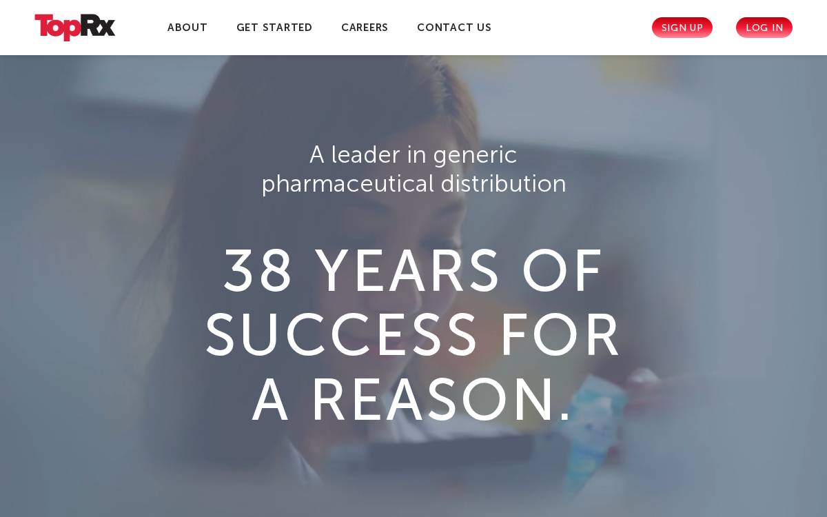 Top RX website preview