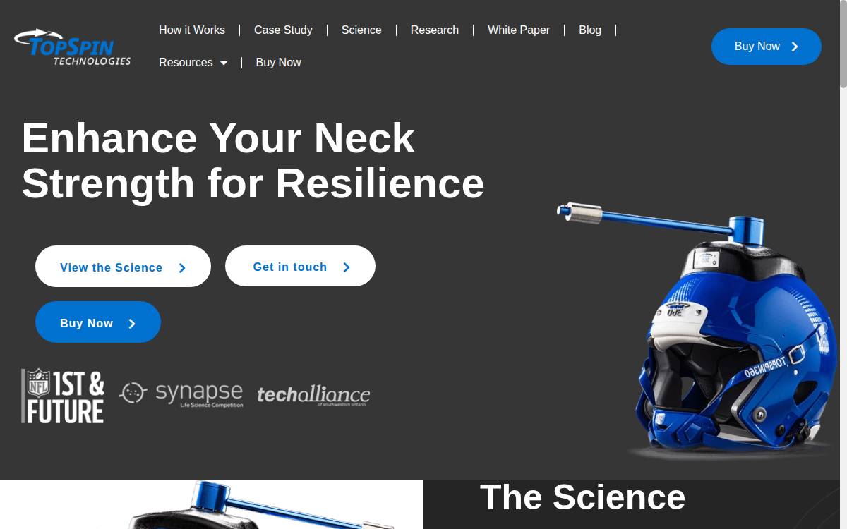 TopSpin360 website preview