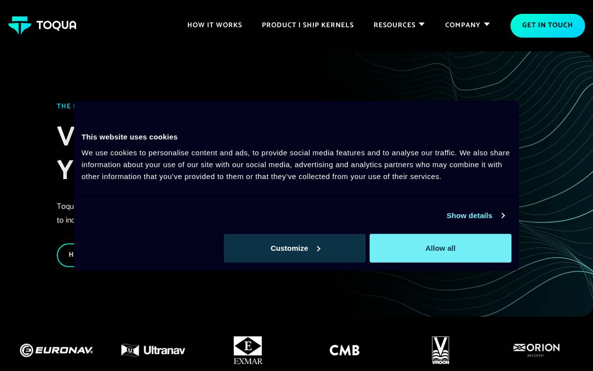 Toqua website preview