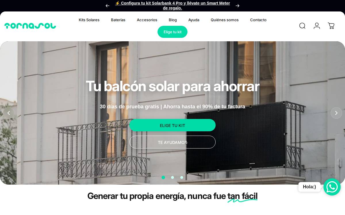 Tornasol website preview