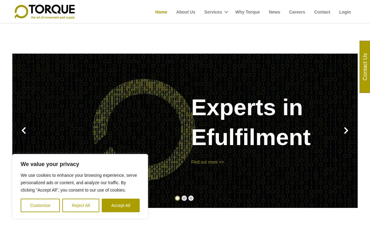 Torque website preview