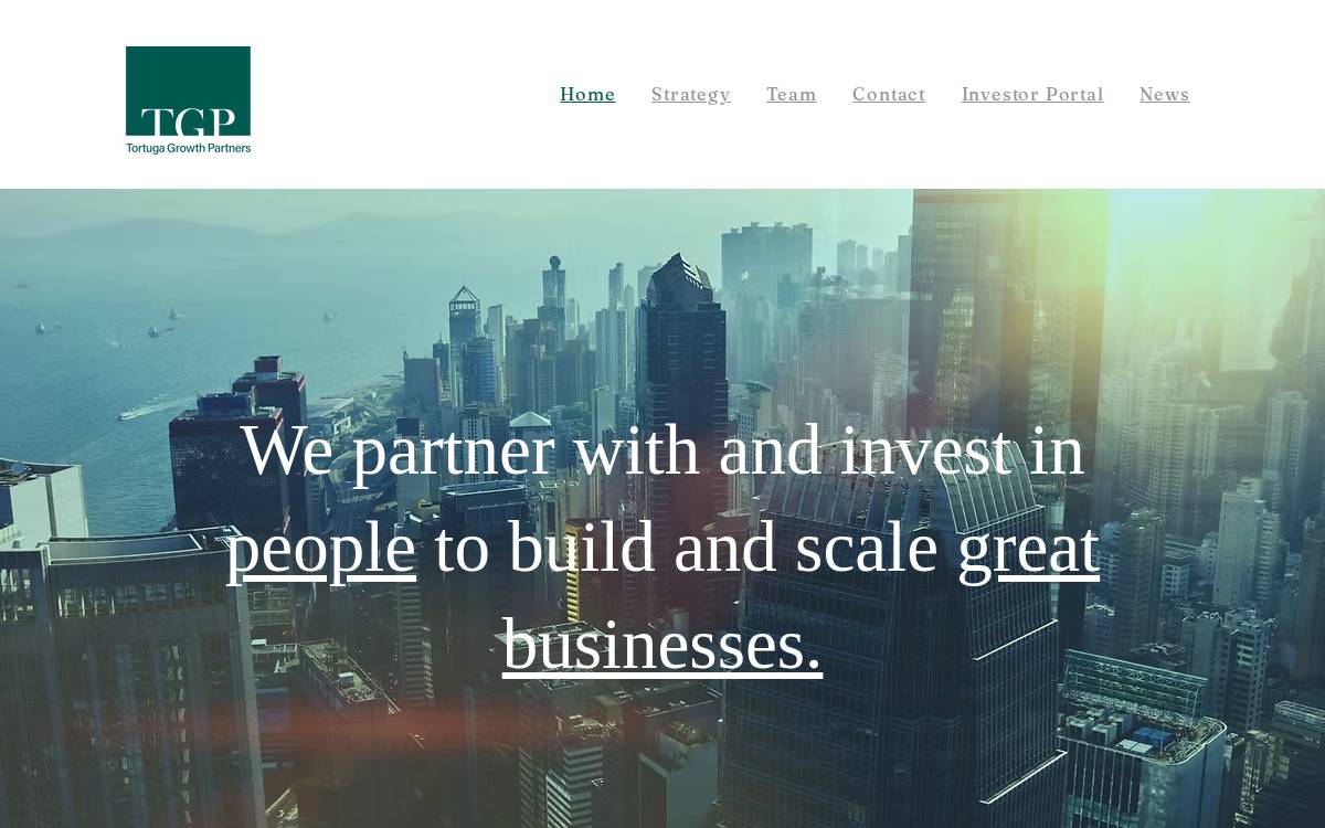 Tortugagrowthpartners website preview