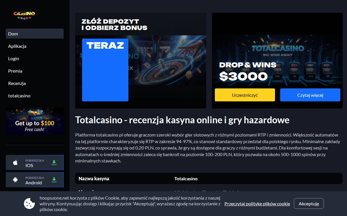 total casino website preview