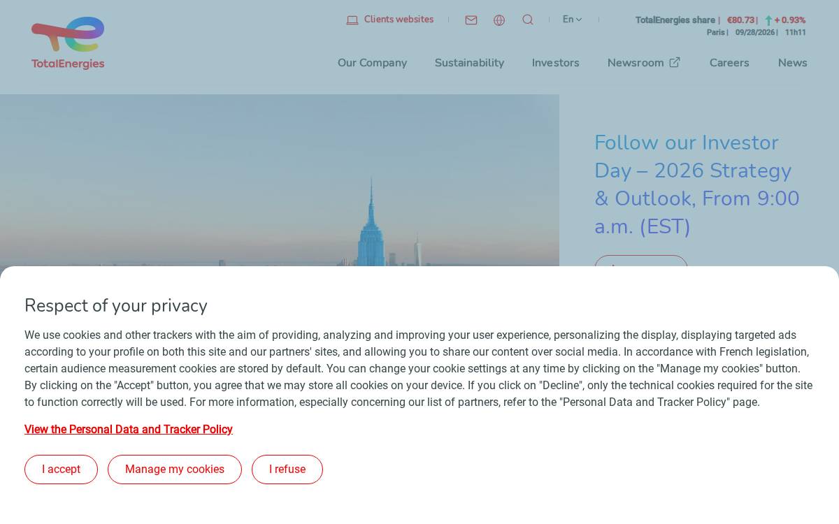 Total Energies website preview