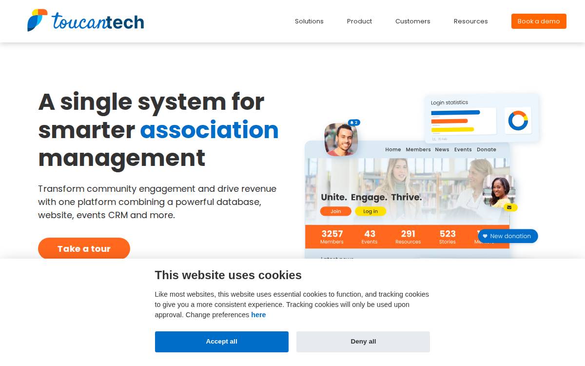 ToucanTech website preview
