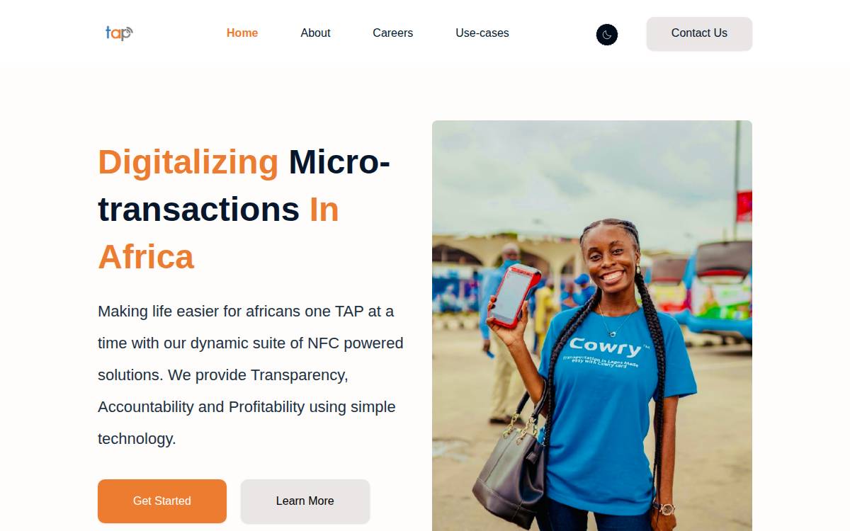 Touch and Pay Technologies Limited website preview