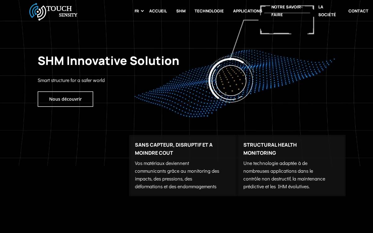 Touch Sensity website preview
