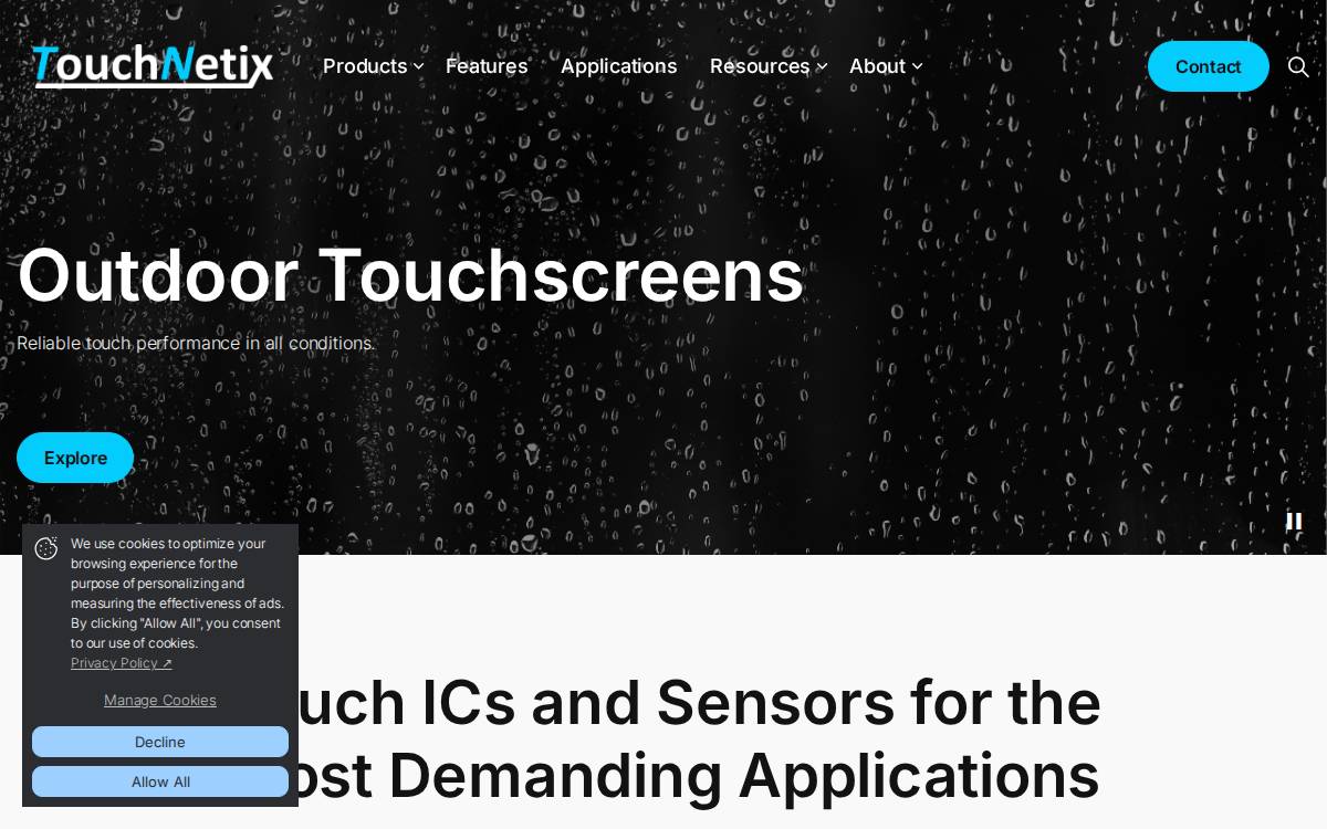 Touchnetix website preview