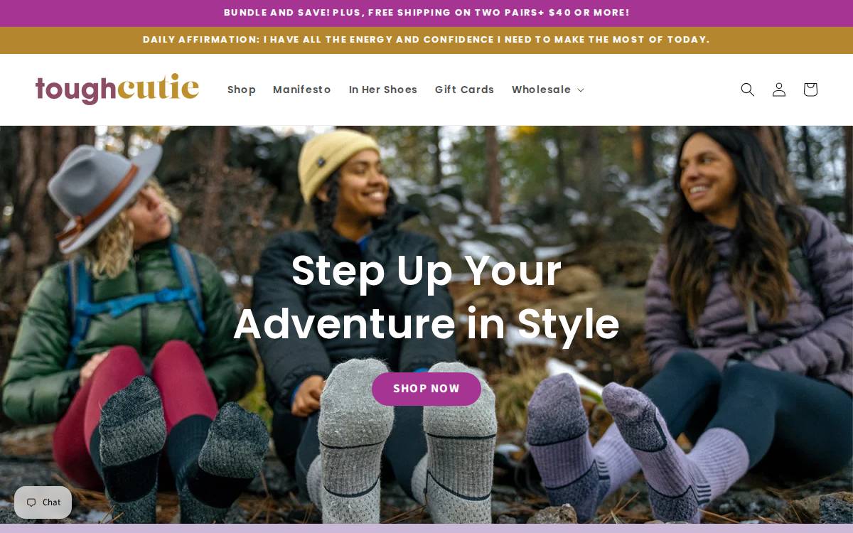 Toughcutie website preview