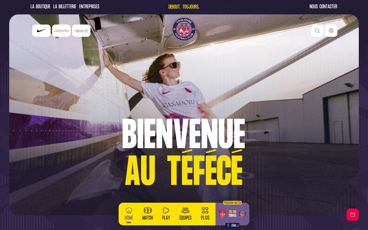 Toulouse FC website preview