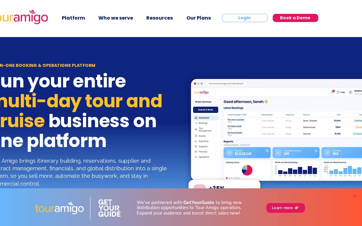 Touramigo website preview