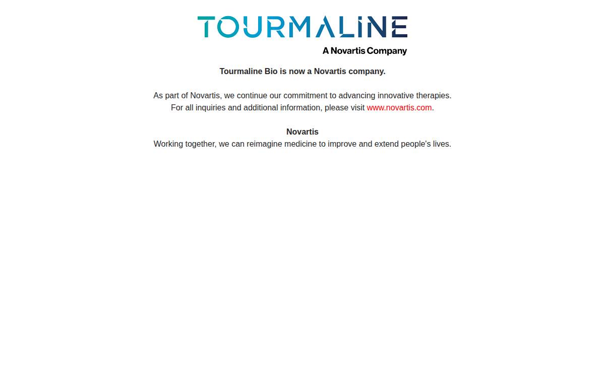 Tourmaline Bio website preview