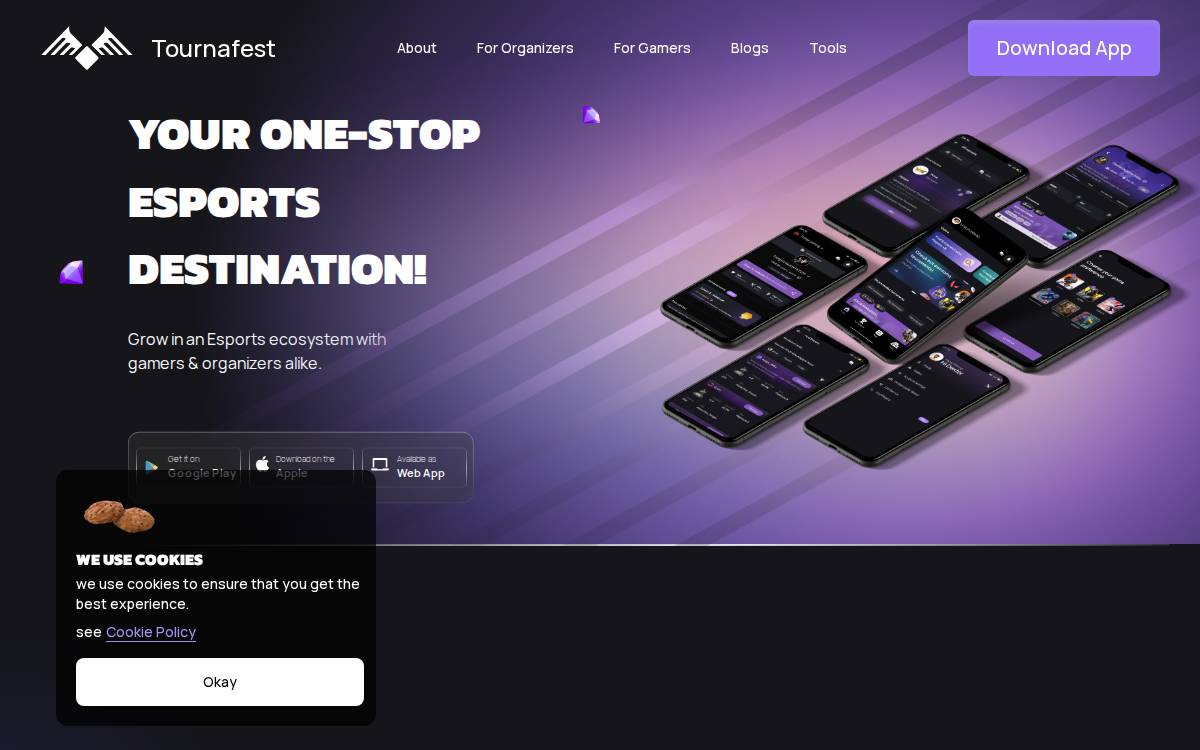 Tournafest website preview