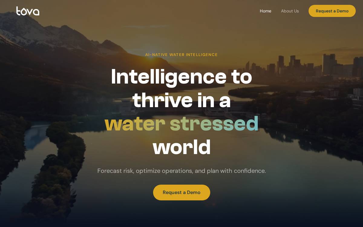 Tova Earth website preview