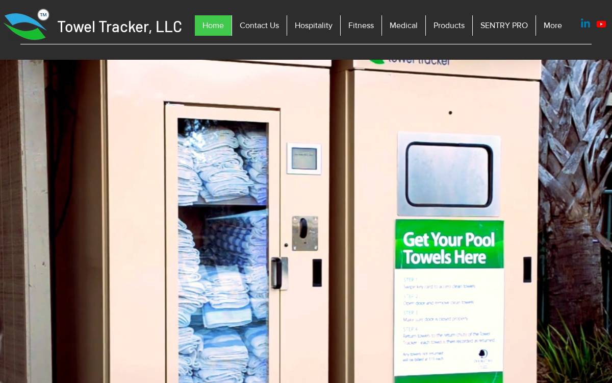 Towel Tracker website preview