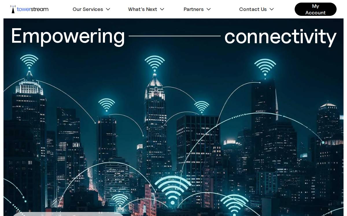 Towerstream website preview