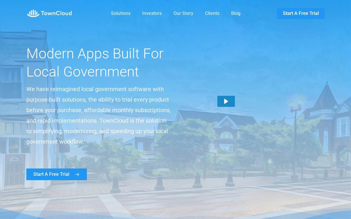 Towncloud website preview