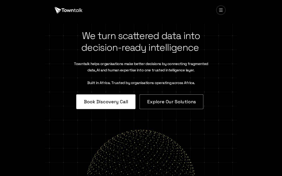 Towntalk Solutions website preview