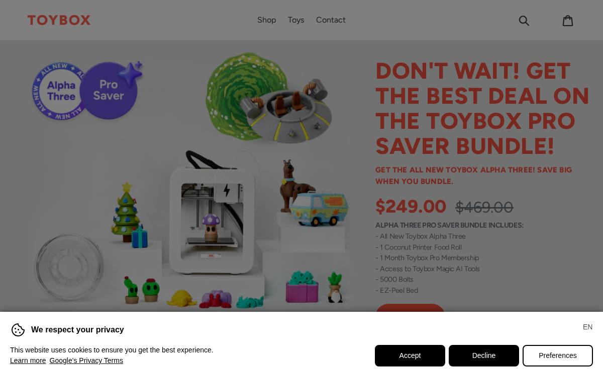Toybox Labs website preview